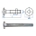 M8 x 25mm Torbandschrauben DIN603 Stahl verzinkt (10 Stk.)