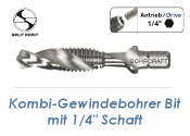 M10 Kombi-Gewindebohrer Bit 1/4&quot; Aufnahme (1 Stk.)