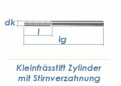 3mm HM-Kleinfrässtift Zylinderform mit...