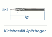 3mm HM-Kleinfrässtift Spitzbogen (1 Stk.)
