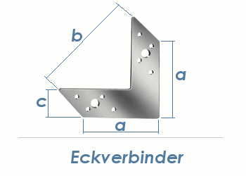 110 x 156 x 32mm Eckverbinder verzinkt (1 Stk.)