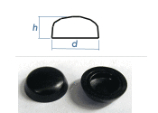 Kappe f. 3,9mm Schraube schwarz (100 Stk.)