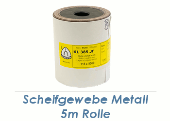 K120 Schleifpapierrolle für Metall (5m Rolle) - KL385JF (1 Stk.)