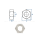 M16 Sechskantmuttern DIN934 Edelstahl A2 (1 Stk.)