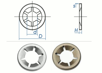 4mm Starlock® Sicherungsscheiben Federstahl (10 Stk.)