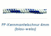 4mm PP Kernmantelschnur blau/weiss (je 1 lfm)