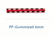 6mm PP Gummiseil Bunt (je 1 lfm)