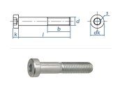 M6 x 12mm Zylinderschraube DIN7984 Stahl verzinkt FKL 8.8...