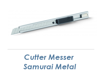 9mm Cutter Messer Samurai Metal  (1 Stk.)