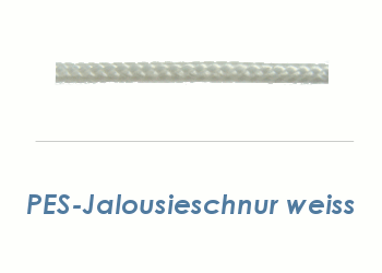 1,7mm PES- Jalousieschnur weiß  (je 1 lfm)