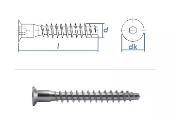 7 x 60mm Confirmatschraube (10 Stk.)