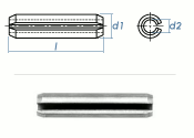 8 x 40mm Spannstifte schwere Ausf&uuml;hrung gem. DIN1481/ISO 8752 Edelstahl (1 Stk.)