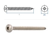 3 x 16mm Spanplattenschrauben Pan Head TX Edelstahl A2...