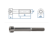 M6 x 20mm Zylinderschrauben TX ISO14579 Edelstahl A2 (10...