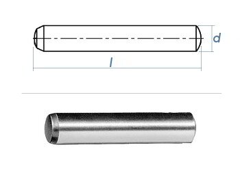 3 x 8mm Zylinderstift DIN 6325 - Tol. m6 (10 Stk.)