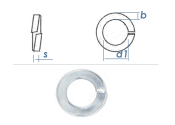 12,2mm Federringe DIN127 Stahl verzinkt (10 Stk.)