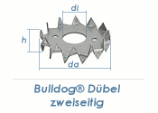 17/50mm Einpressd&uuml;bel Bulldog doppelseitig feuerverzinkt (1 Stk.)