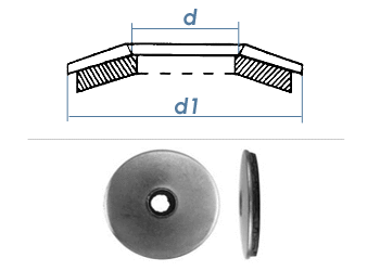 6,8 x 22mm Dichtscheibe Edelstahl A2  (10 Stk.)