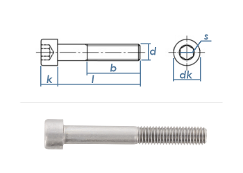 M2 x 10mm Zylinderschrauben DIN912 Edelstahl A2  (10 Stk.)
