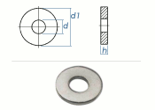 6,4mm Scheiben für Spannzeuge DIN6340 Stahl verzinkt...