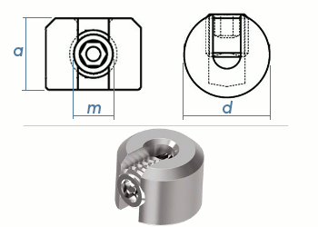 3mm Drahtseilklemmring 1-Teilig Edelstahl A4 (1 Stk.)