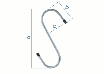 180mm S-Haken verzinkt (1 Stk.)