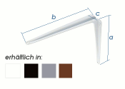 125 x 150mm Stahlblechkonsole braun (1 Stk.)