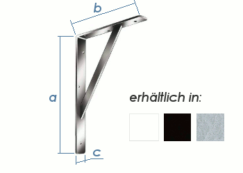 300 x 200mm Stegkonsole verzinkt (1 Stk.)