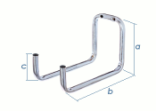 120 x 160 x 90mm Ger&auml;tehalter verzinkt  (1 Stk.)