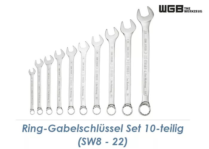Gatbel Riang SW8-22 WGB Ring-Gabelschlüssel Set 10-teilig verchromt , 107,51 CHF