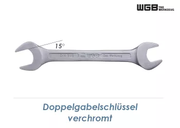 SW10 x 11 WGB Doppelgabelschlüssel verchromt (1 Stk.)