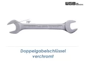 SW10 x 11 WGB Doppelgabelschlüssel verchromt (1 Stk.)