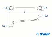 SW27 x 32 UNIOR Doppel-Ringschlüssel DIN838...
