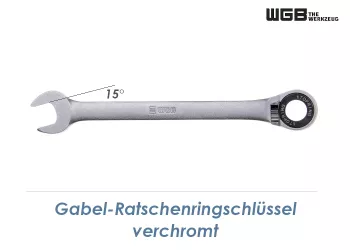 SW12 WGB Gabel-Ratschenringschlüssel verchromt (1 Stk.)