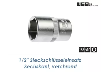 SW13 WGB Steckschlüssel mit 1/2" Antrieb verchromt (1 Stk.)