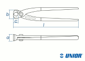 225mm UNIOR Rabitzzange 531/4P  (1 Stk.)