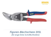240mm IRWIN Offset-Blechschere 20SL f. linke Radien (1...