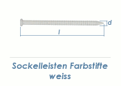 1,75 x 32mm Sockelleisten Farbstift weiss (100 Stk.)