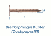 2,8 x 35mm Dachpappstifte Kupfer (100g = ca. 50Stk.)