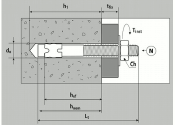 M8 x 112mm Bolzenanker Edelstahl A4 - ETA Opt. 1 (1 Stk.)