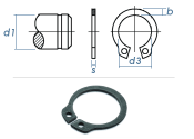 25mm Sicherungsring Aussen DIN 471  (10 Stk.)