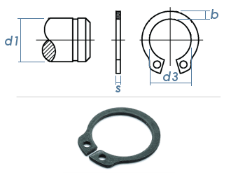 30mm Sicherungsring Aussen DIN471  (10 Stk.)