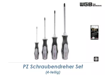 PZ WGB Schraubendreher Set 4-teilig mit 2K-Griff (1 Stk.)