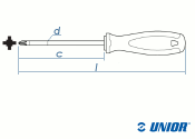 Schlitz/PZ UNIOR Schraubendreherset 5-teilig mit 3K-Griff (1 Stk.)