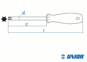 TX10 x 80mm UNIOR Schraubendreher (1 Stk.)