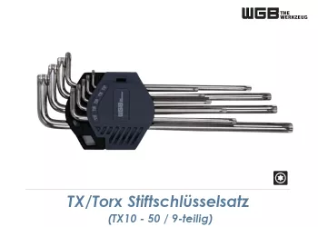 TX10 - 50 WGB TX/TORX Stiftschlüsselset 9-teilig (1 Stk.)
