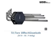 TX10 - 50 WGB TX/TORX Stiftschlüsselset 9-teilig (1...