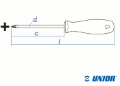PH2 x 100mm UNIOR Schraubendreher  (1 Stk.)