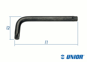 TX30 x 76mm UNIOR Stiftschlüssel brüniert (1 Stk.)
