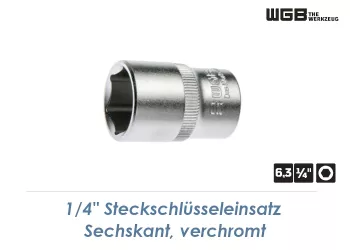 SW5 WGB Steckschlüssel mit 1/4" Antrieb verchromt (1 Stk.)